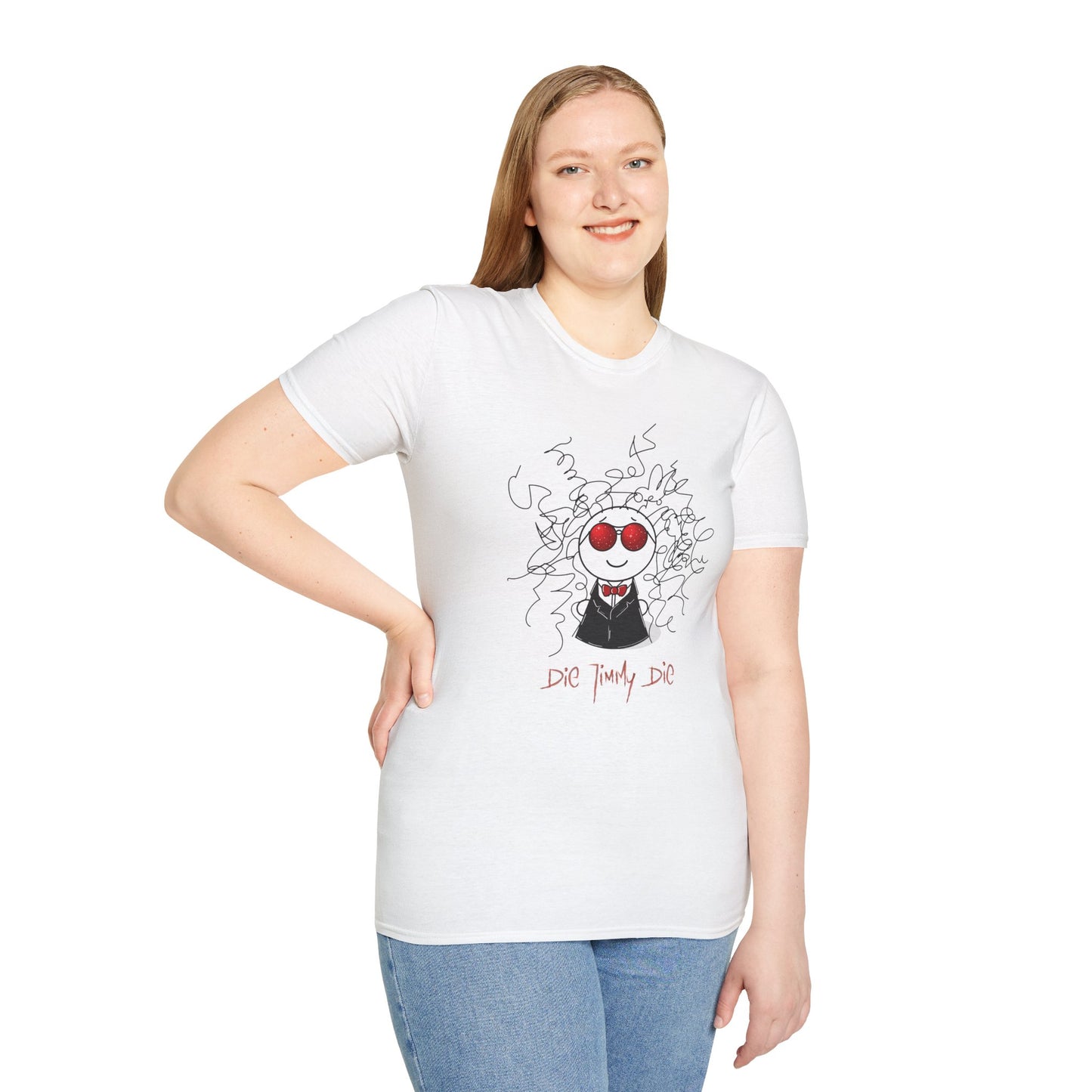 Die Jimmy Die - Space Jimmy - Gildan 64000 Unisex T-Shirt - White edition