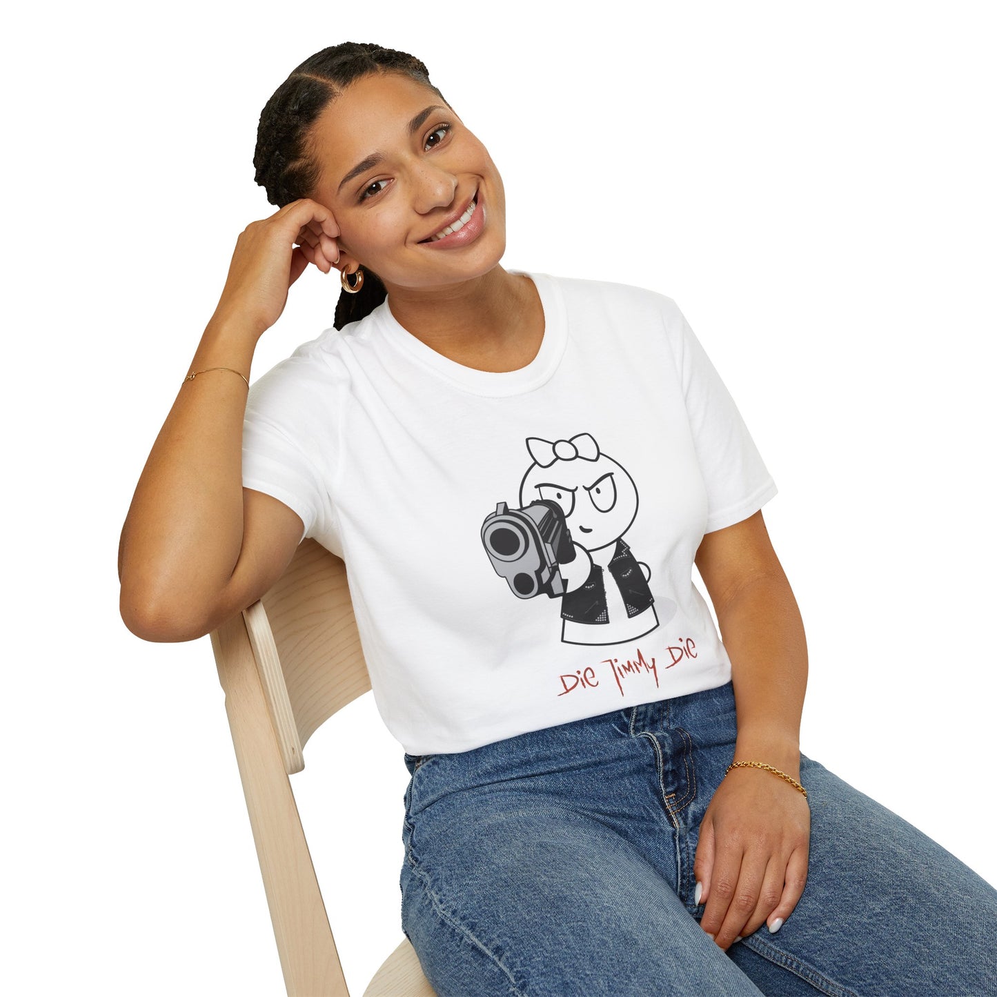 Badass Frankie - Gildan 64000 Unisex T-Shirt - DIE JIMMY DIE