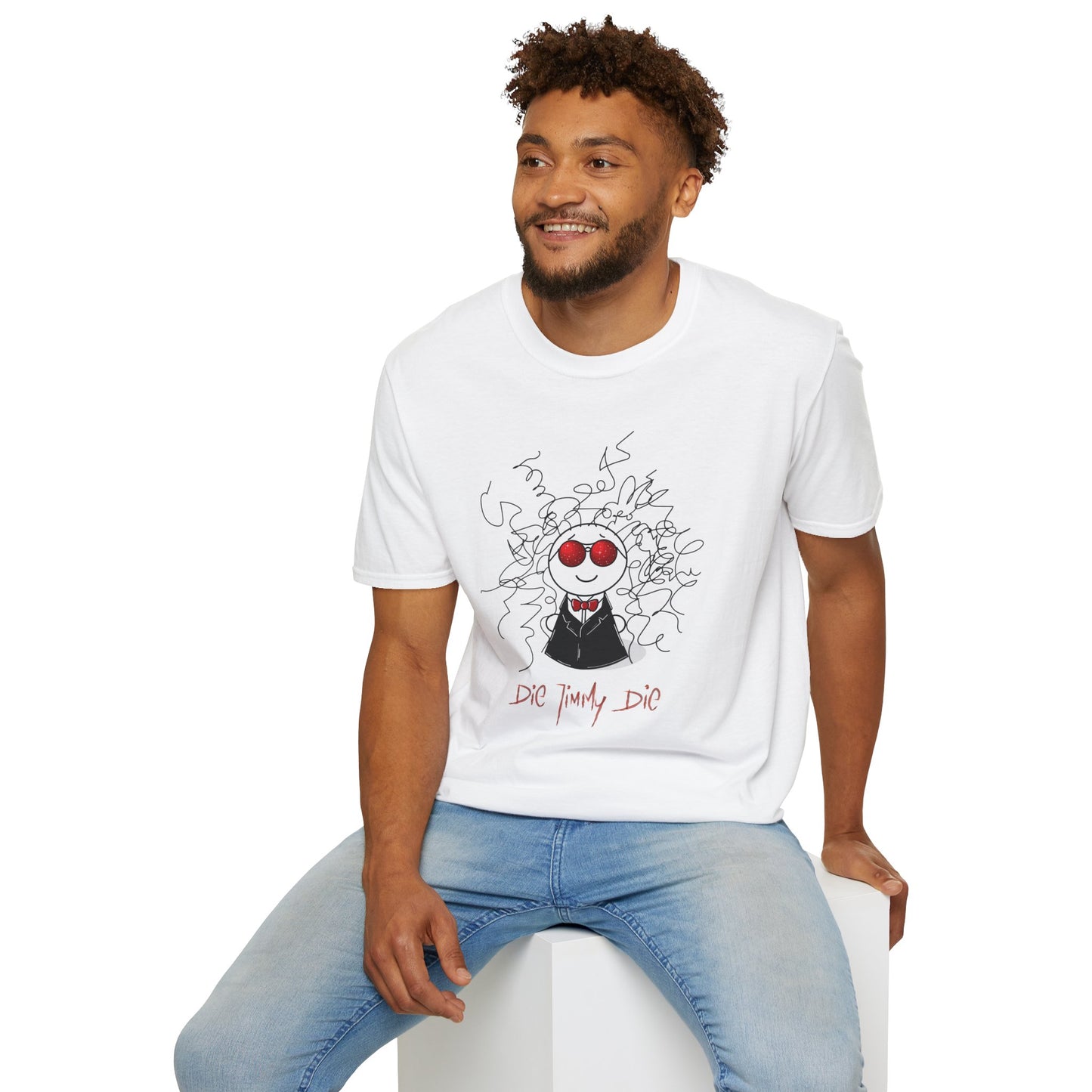 Die Jimmy Die - Space Jimmy - Gildan 64000 Unisex T-Shirt - White edition