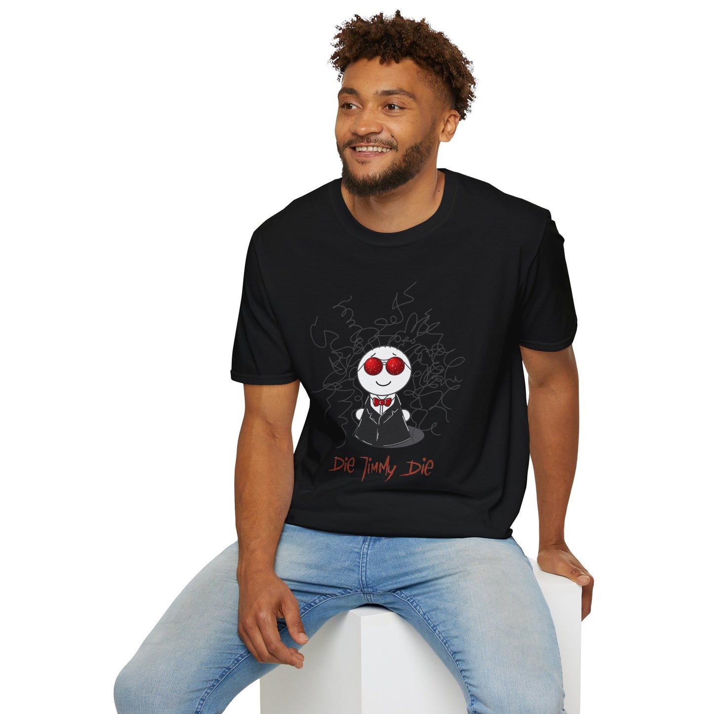 Die Jimmy Die - Space Jimmy - Gildan 64000 Unisex T-Shirt - Black edition (lighter)