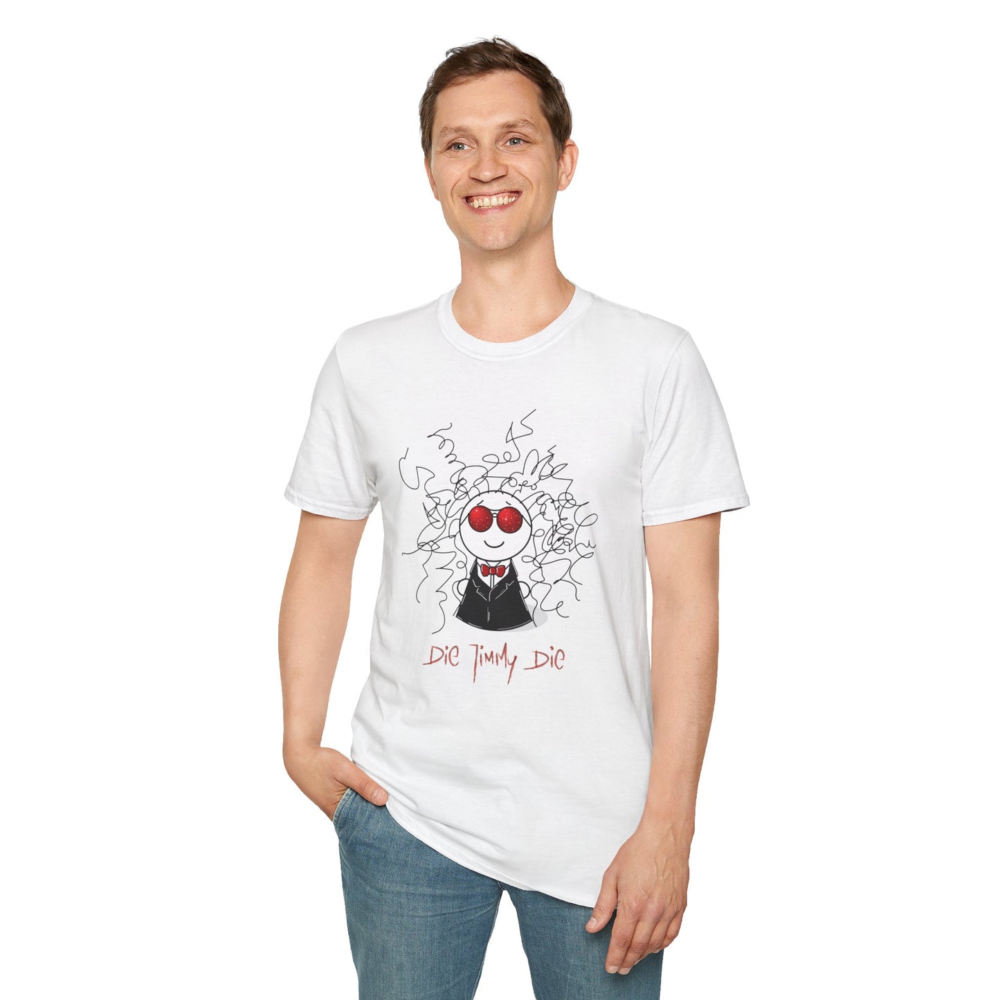 Die Jimmy Die - Space Jimmy - Gildan 64000 Unisex T-Shirt - White edition