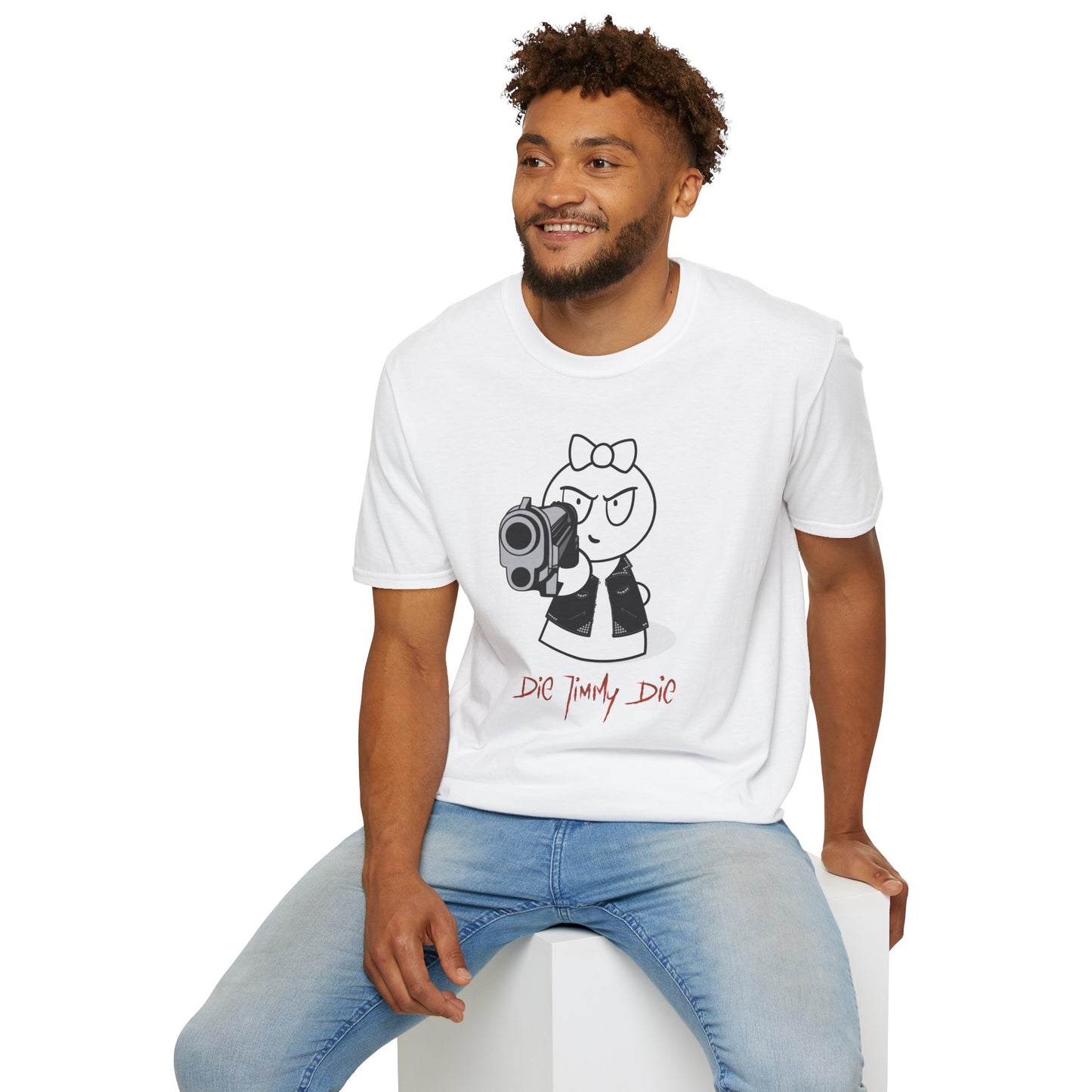 Badass Frankie - Gildan 64000 Unisex T-Shirt - DIE JIMMY DIE