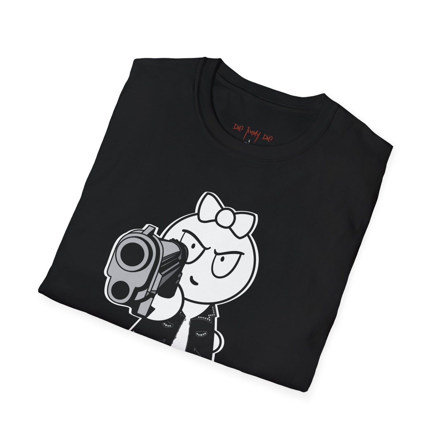 Die Jimmy Die – Badass Frankie | Dark Humor Graphic Comic Tee, Collector Art Shirt, Gildan 64000 Unisex Tee