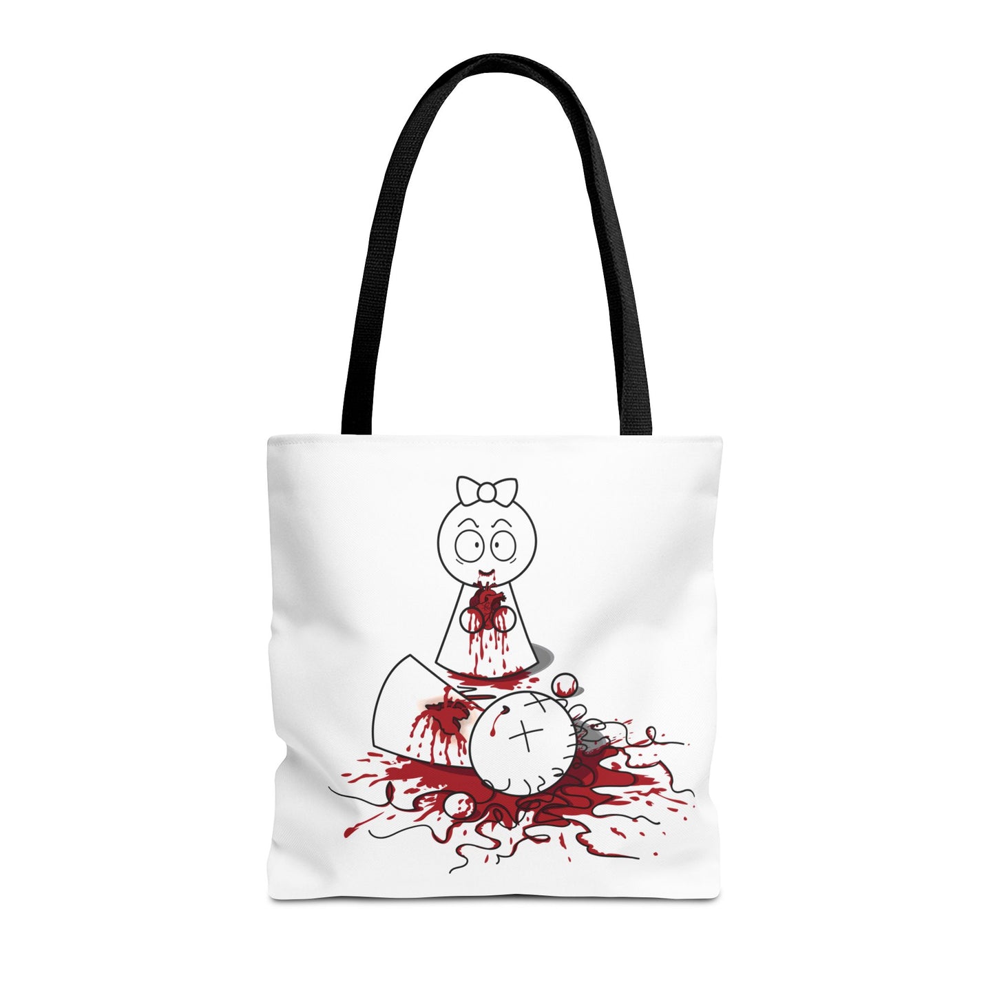 DIE JIMMY DIE - "Your Heart Will Go On" Tote Bag | Anti-Valentine’s Dark Humor Carryall | Alt-Goth Streetwear Artifact