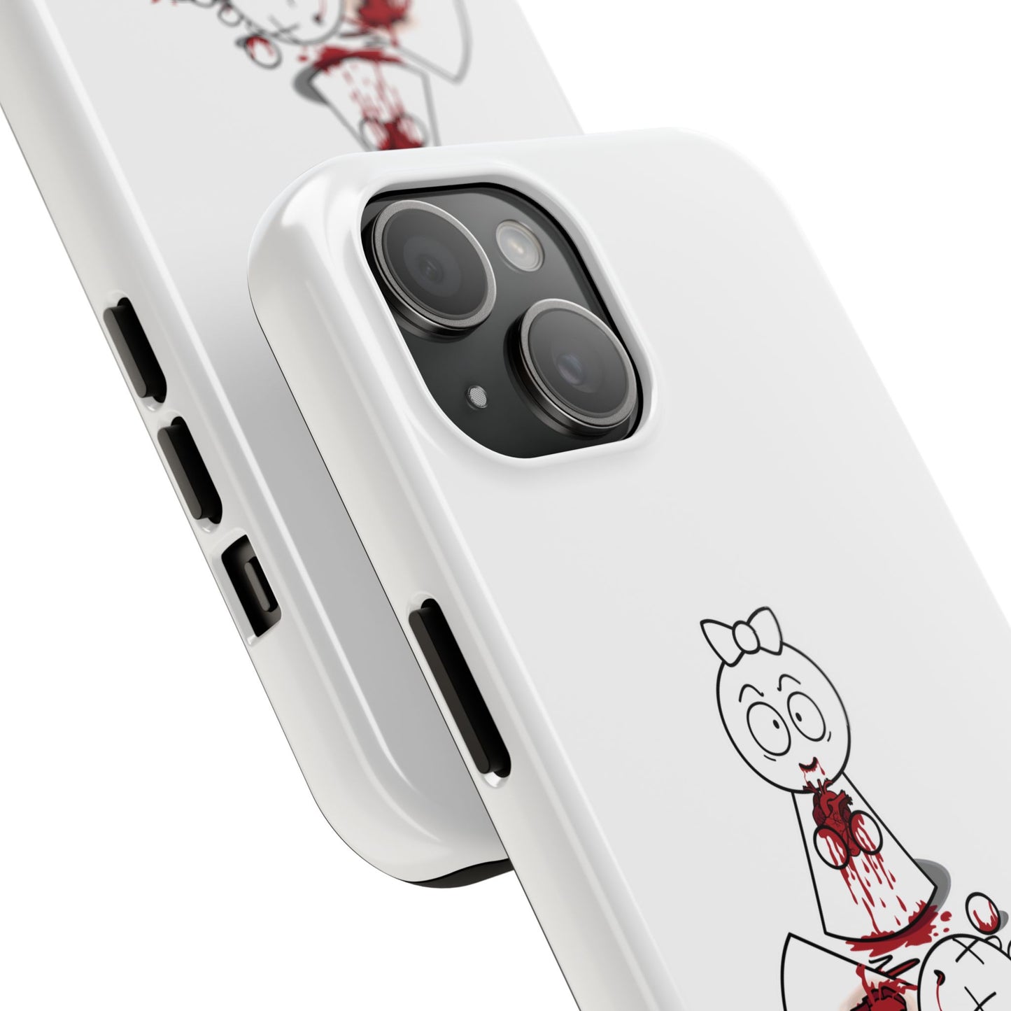 DIE JIMMY DIE - "Your Heart Will Go On" Hard Phone Case | Anti-Valentine’s Dark Humor Artifact | Tough Goth Tech Accessory