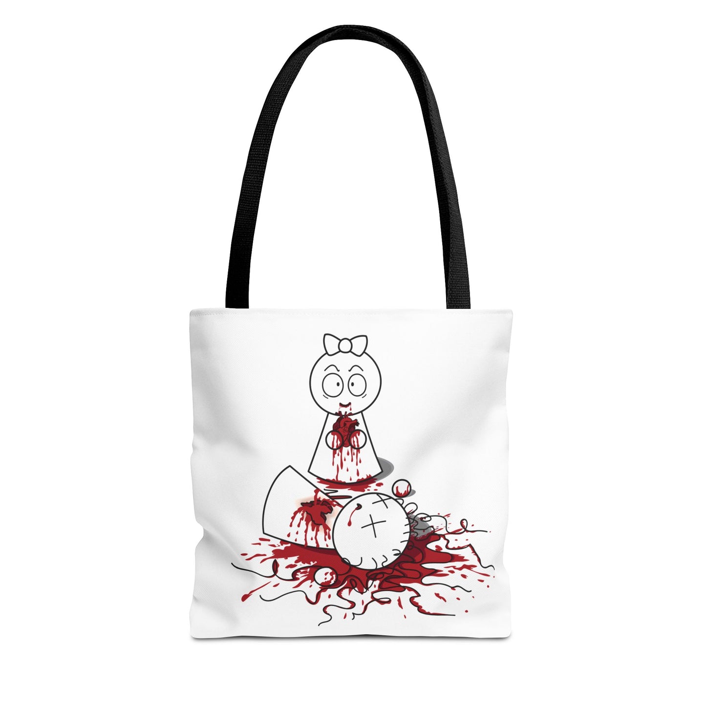 DIE JIMMY DIE - "Your Heart Will Go On" Tote Bag | Anti-Valentine’s Dark Humor Carryall | Alt-Goth Streetwear Artifact