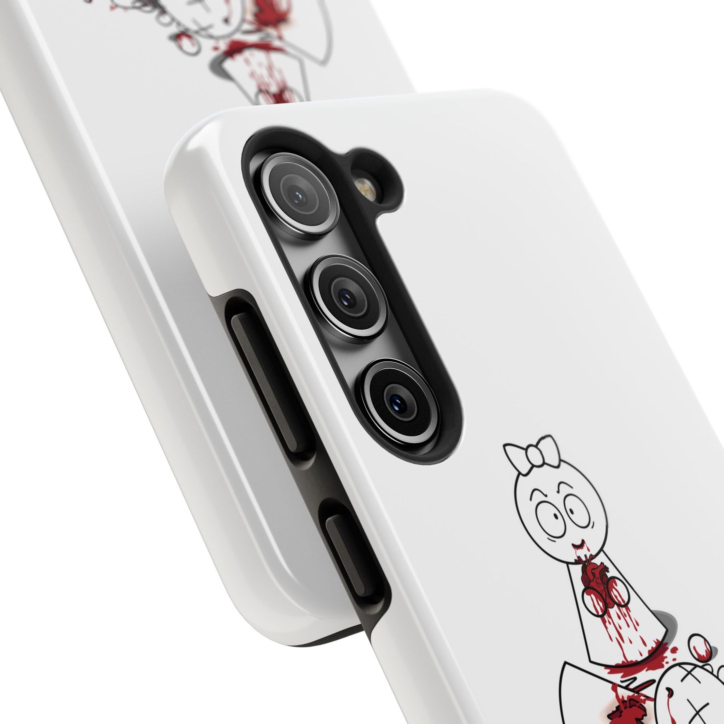 DIE JIMMY DIE - "Your Heart Will Go On" Hard Phone Case | Anti-Valentine’s Dark Humor Artifact | Tough Goth Tech Accessory