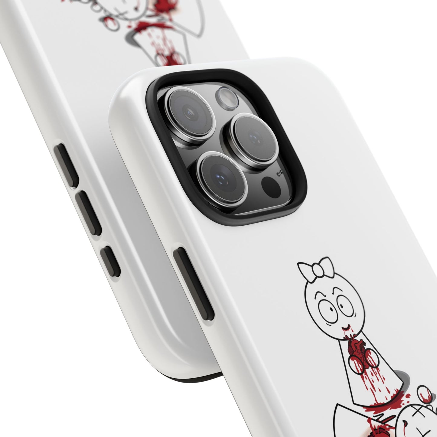 DIE JIMMY DIE - "Your Heart Will Go On" Hard Phone Case | Anti-Valentine’s Dark Humor Artifact | Tough Goth Tech Accessory