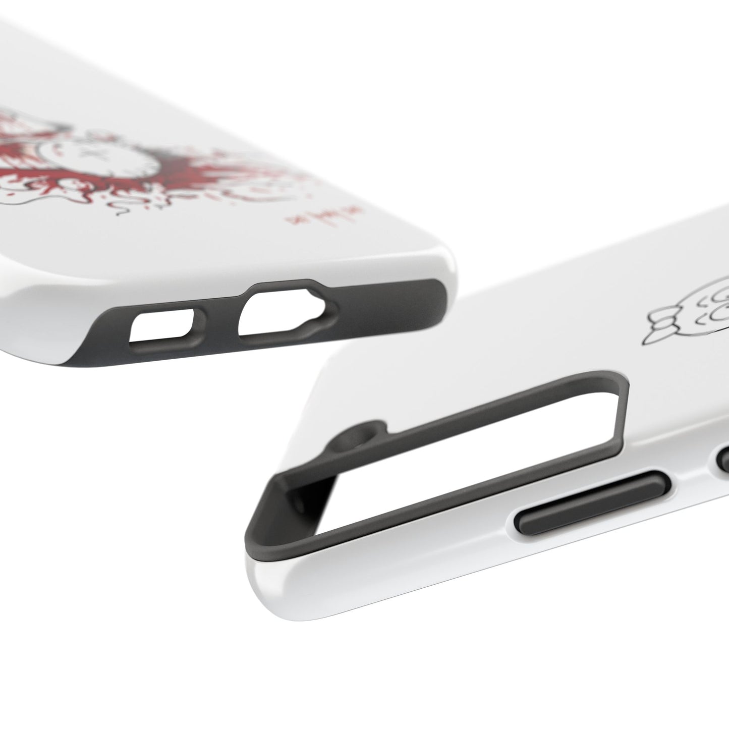 DIE JIMMY DIE - "Your Heart Will Go On" Hard Phone Case | Anti-Valentine’s Dark Humor Artifact | Tough Goth Tech Accessory