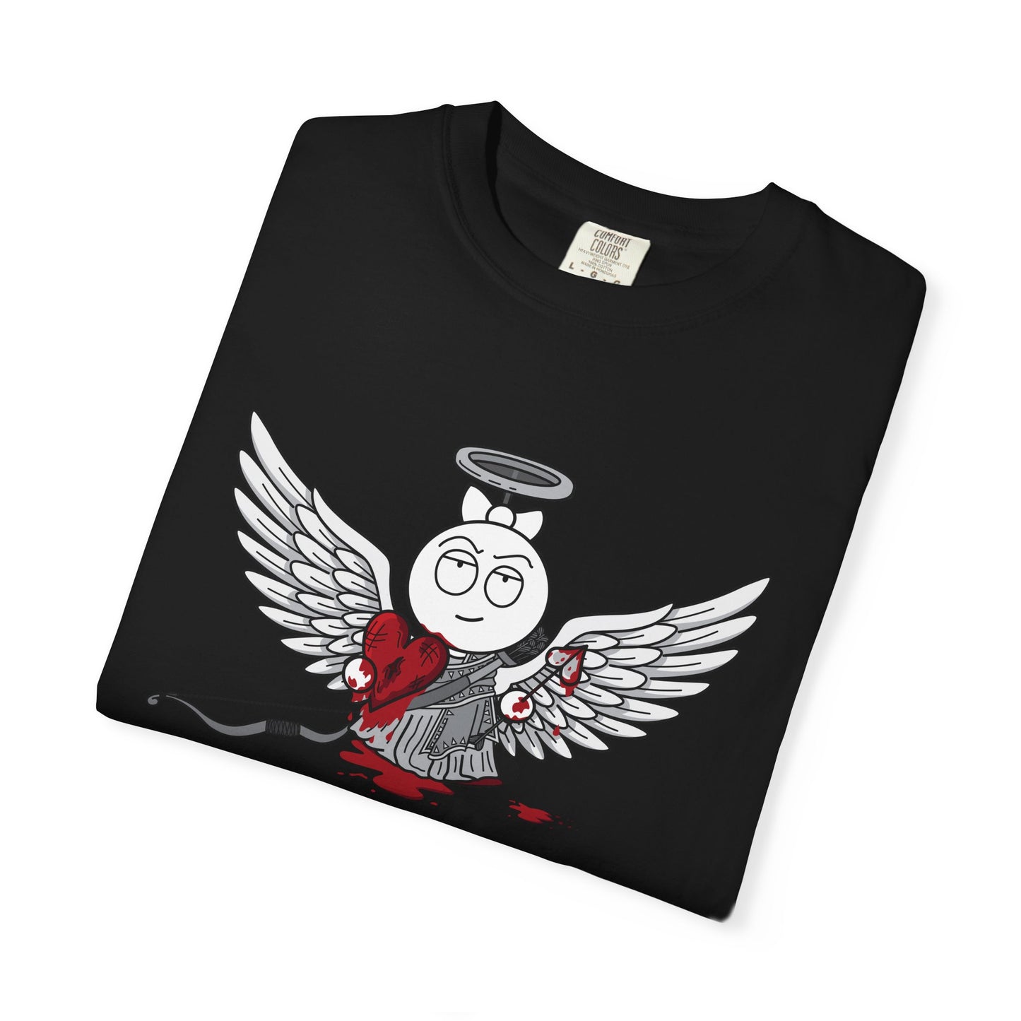 DIE JIMMY DIE - Frankie "Cupid of Carnage" Premium Artifact Comfort Colors® 1717 Tee | Anti-Valentine’s Dark Humor Alt-Goth Apparel | S–4XL