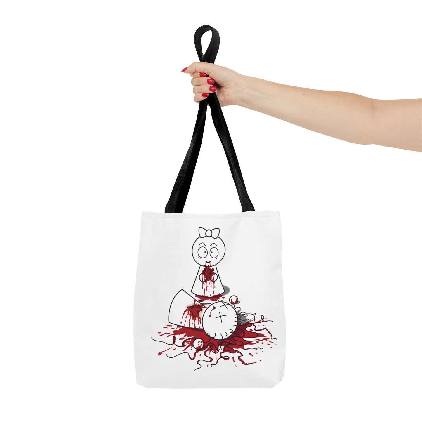 DIE JIMMY DIE - "Your Heart Will Go On" Tote Bag | Anti-Valentine’s Dark Humor Carryall | Alt-Goth Streetwear Artifact