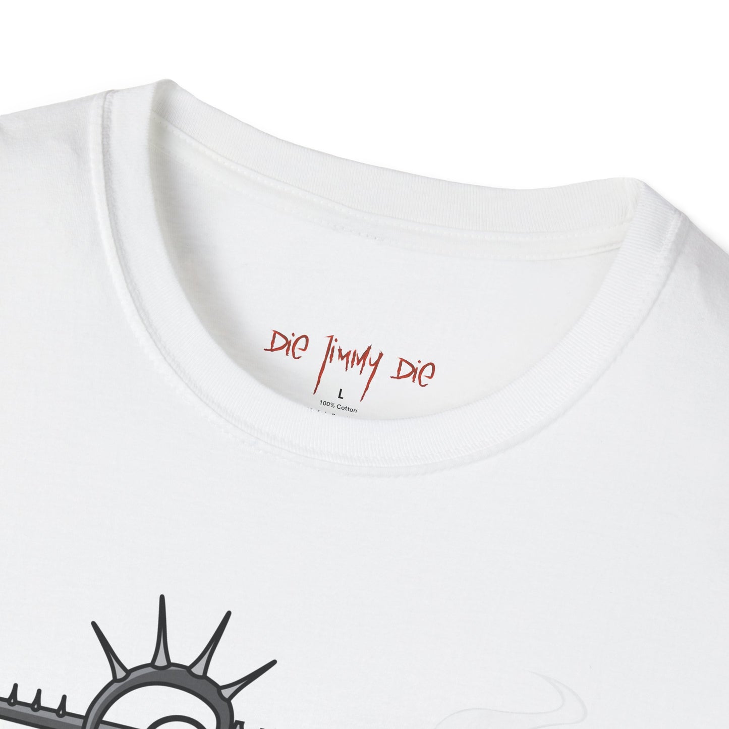 Die Jimmy Die – Warrior Frankie | Comic-Style Action Graphic Tee, Dark Humor Collector Art Shirt, Gildan 64000 Unisex Tee
