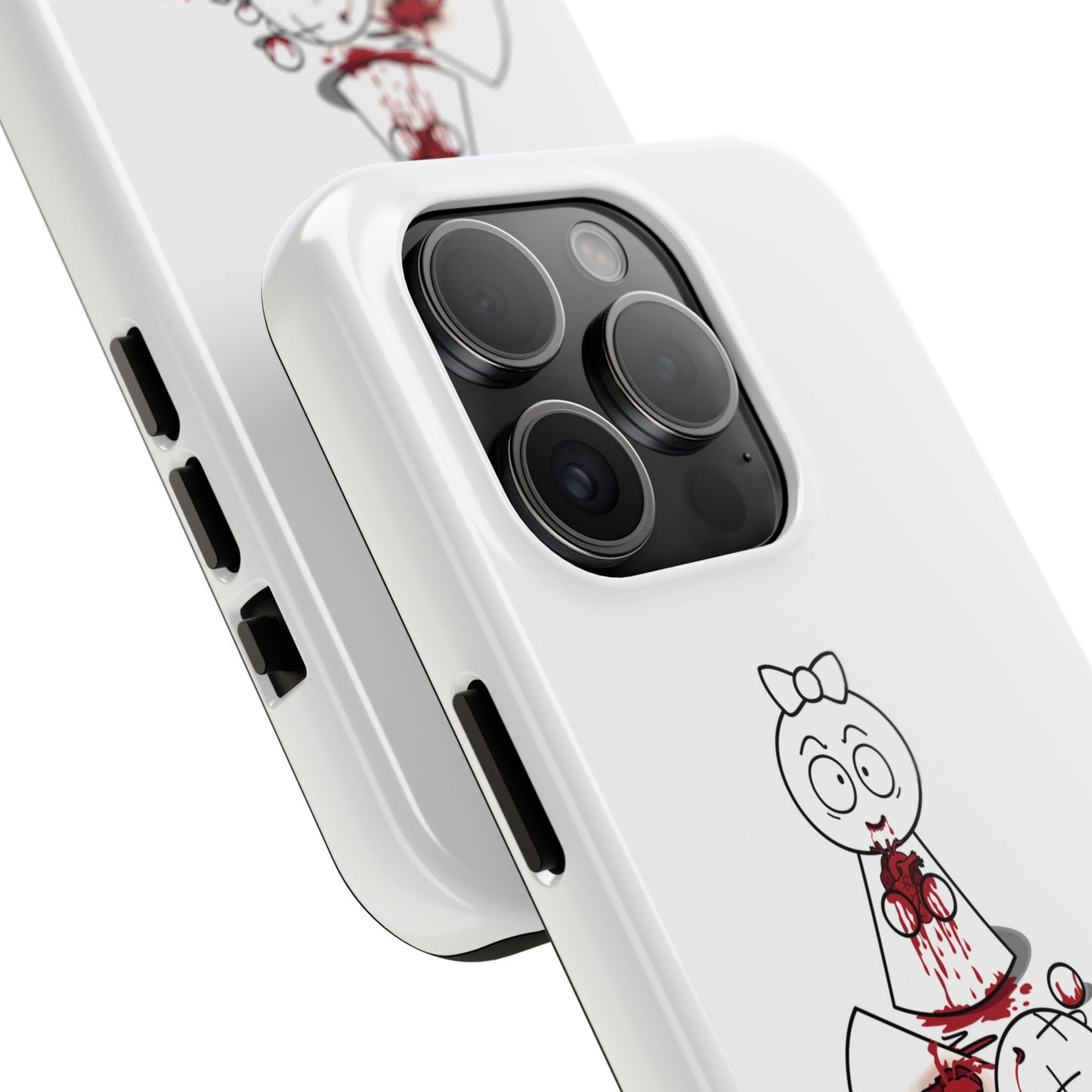 DIE JIMMY DIE - "Your Heart Will Go On" Hard Phone Case | Anti-Valentine’s Dark Humor Artifact | Tough Goth Tech Accessory