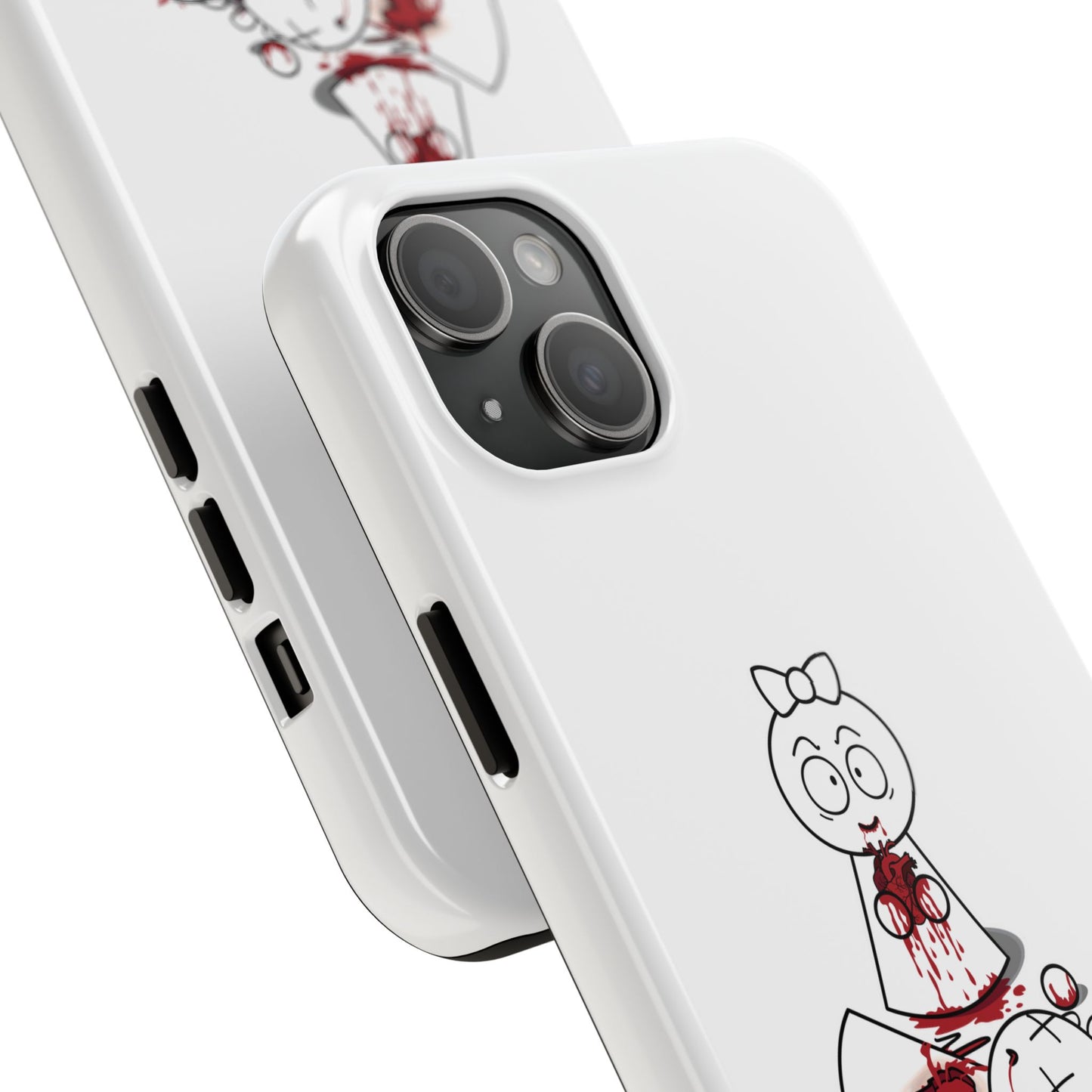 DIE JIMMY DIE - "Your Heart Will Go On" Hard Phone Case | Anti-Valentine’s Dark Humor Artifact | Tough Goth Tech Accessory