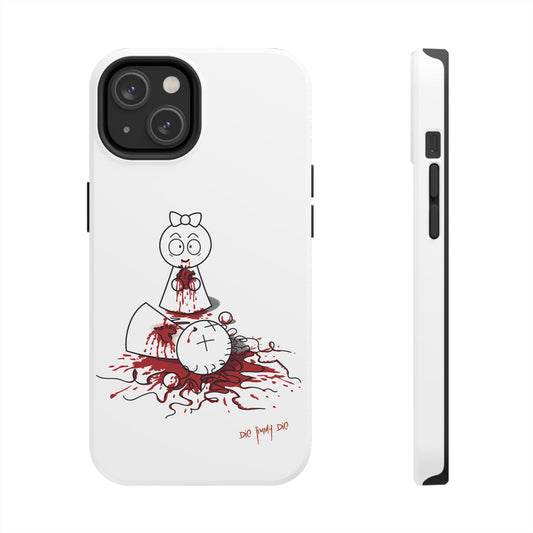 DIE JIMMY DIE - "Your Heart Will Go On" Hard Phone Case | Anti-Valentine’s Dark Humor Artifact | Tough Goth Tech Accessory