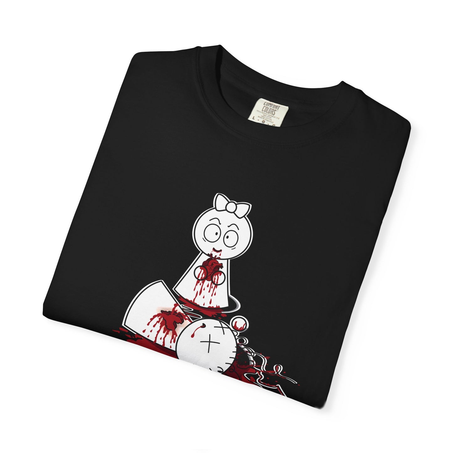 DIE JIMMY DIE - "Your Heart Will Go On" Premium Artifact Comfort Colors® 1717 Tee | Anti-Valentine’s Dark Humor Alt-Goth Apparel | S–4XL