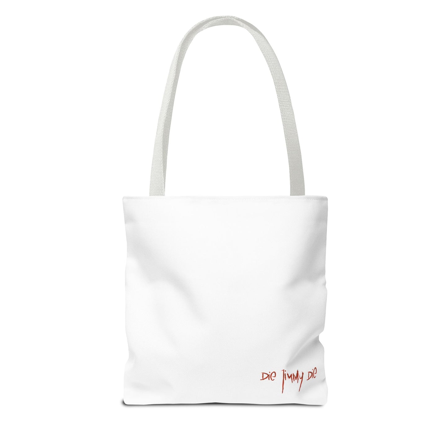 DIE JIMMY DIE - "Your Heart Will Go On" Tote Bag | Anti-Valentine’s Dark Humor Carryall | Alt-Goth Streetwear Artifact