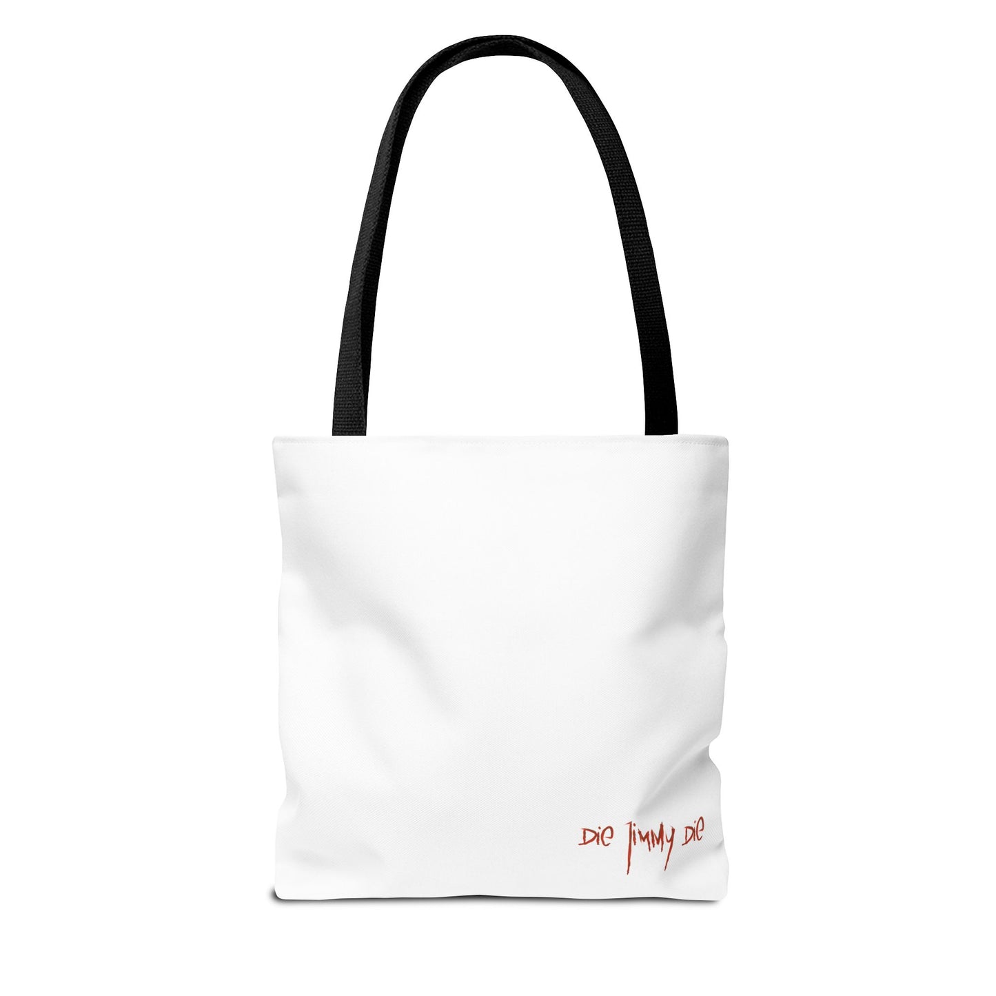 DIE JIMMY DIE - "Your Heart Will Go On" Tote Bag | Anti-Valentine’s Dark Humor Carryall | Alt-Goth Streetwear Artifact