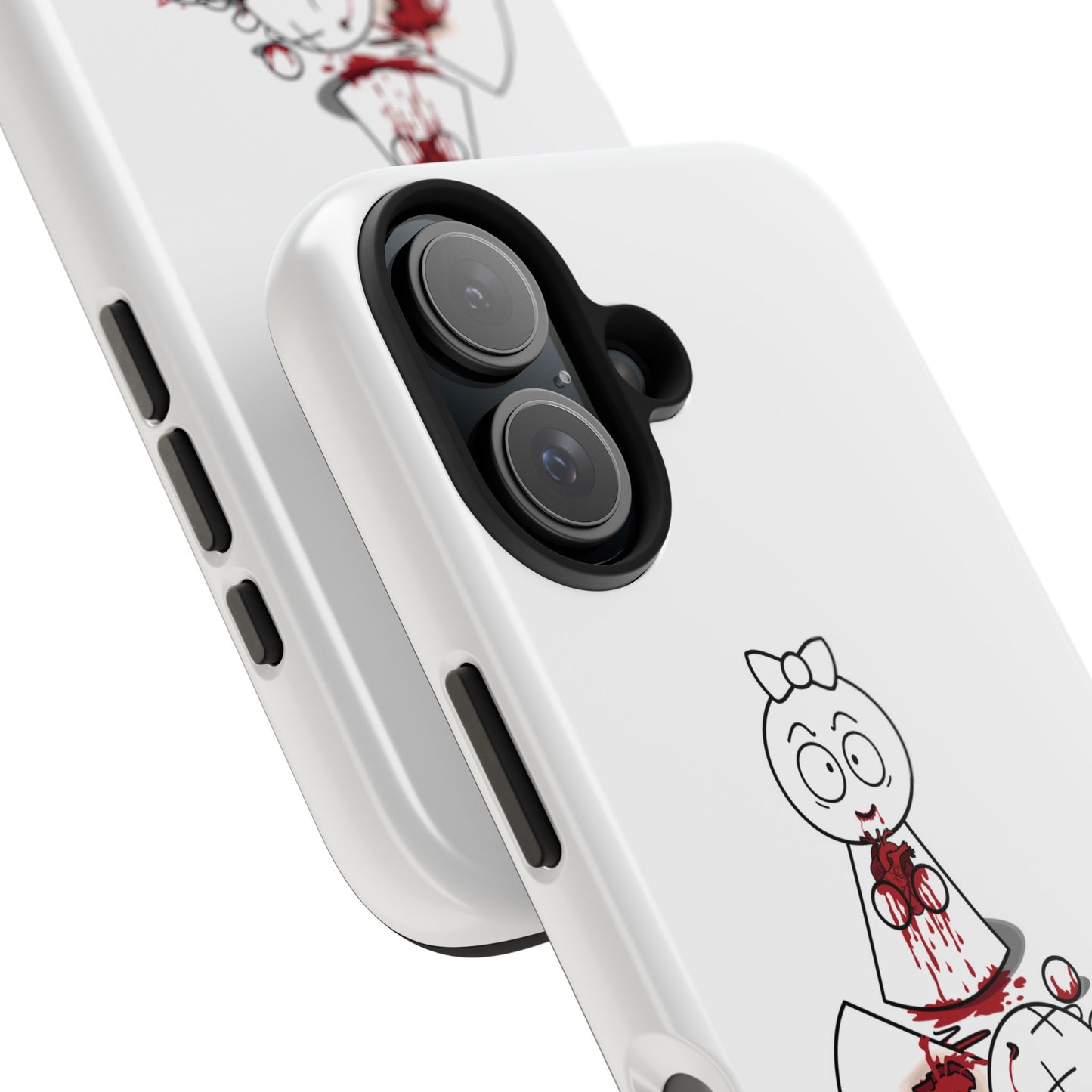 DIE JIMMY DIE - "Your Heart Will Go On" Hard Phone Case | Anti-Valentine’s Dark Humor Artifact | Tough Goth Tech Accessory