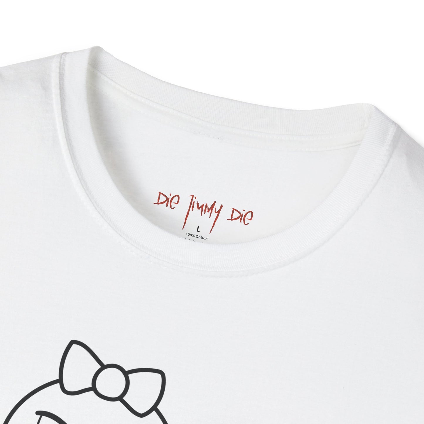 Die Jimmy Die – Frankie Minigun T-Shirt | Dark Humor Comic Graphic Tee, Viral Collector Art Shirt, Gildan 64000 Unisex Tee