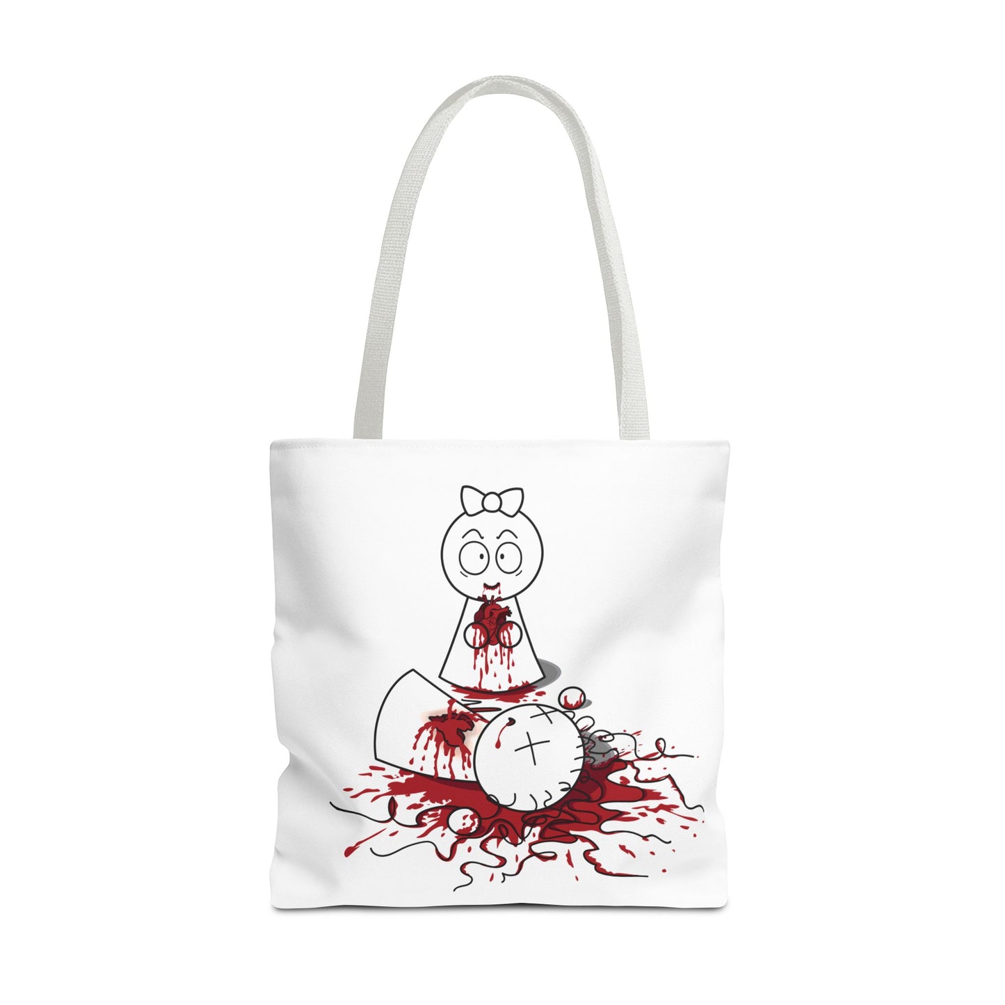 DIE JIMMY DIE - "Your Heart Will Go On" Tote Bag | Anti-Valentine’s Dark Humor Carryall | Alt-Goth Streetwear Artifact