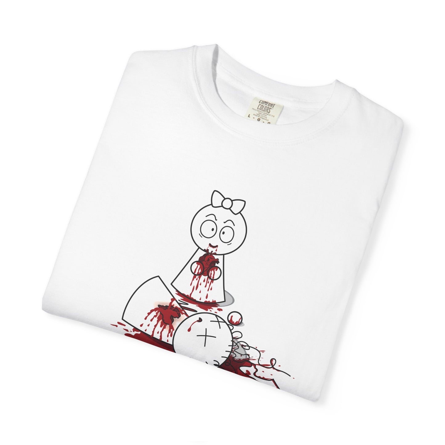 DIE JIMMY DIE - "Your Heart Will Go On" Premium Artifact Comfort Colors® 1717 Tee | Anti-Valentine’s Dark Humor Alt-Goth Apparel | S–4XL