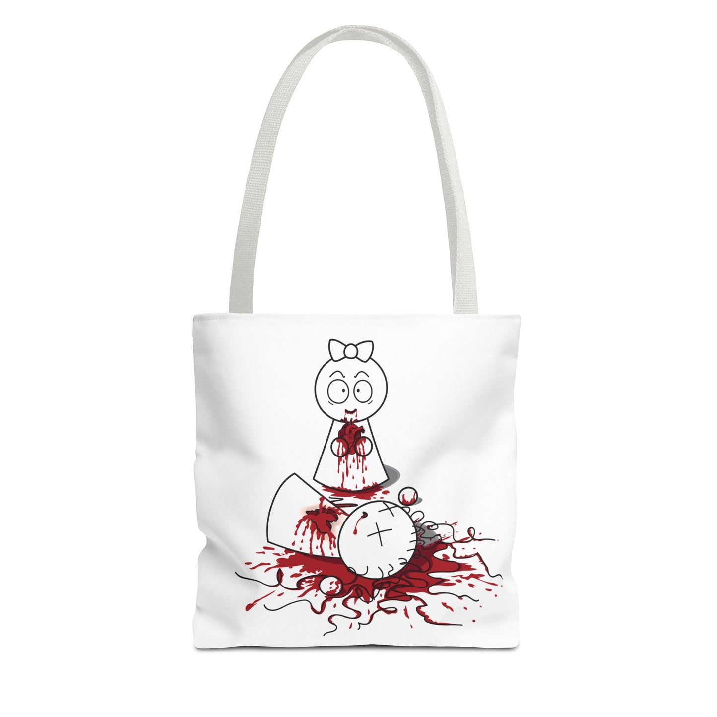 DIE JIMMY DIE - "Your Heart Will Go On" Tote Bag | Anti-Valentine’s Dark Humor Carryall | Alt-Goth Streetwear Artifact