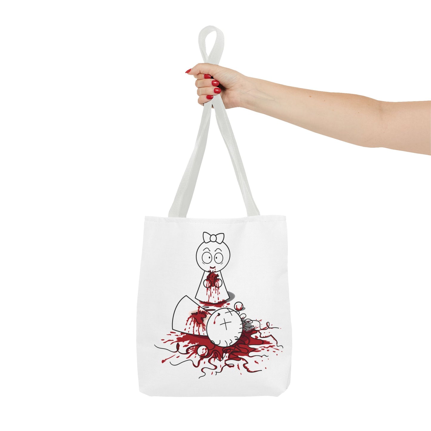 DIE JIMMY DIE - "Your Heart Will Go On" Tote Bag | Anti-Valentine’s Dark Humor Carryall | Alt-Goth Streetwear Artifact