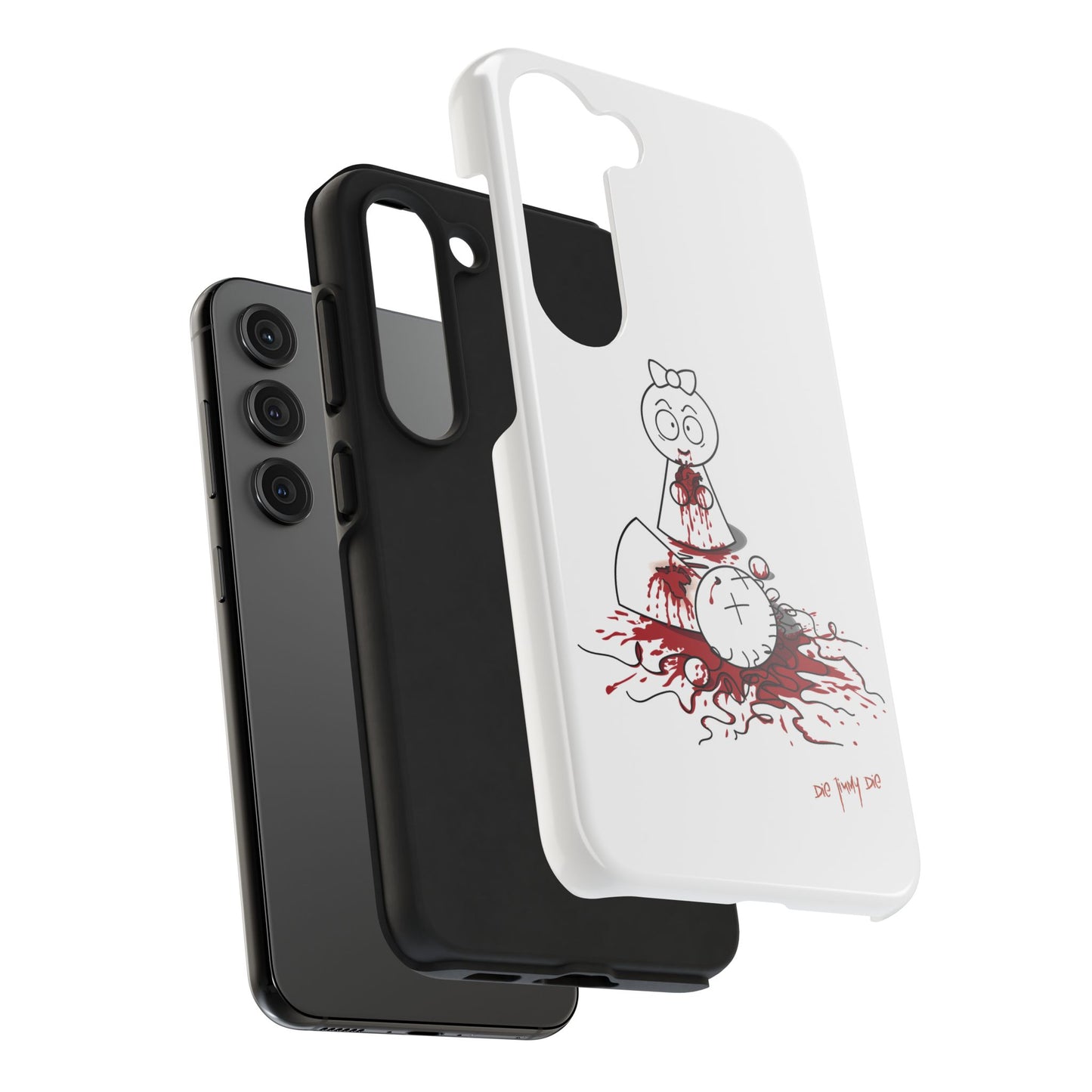 DIE JIMMY DIE - "Your Heart Will Go On" Hard Phone Case | Anti-Valentine’s Dark Humor Artifact | Tough Goth Tech Accessory
