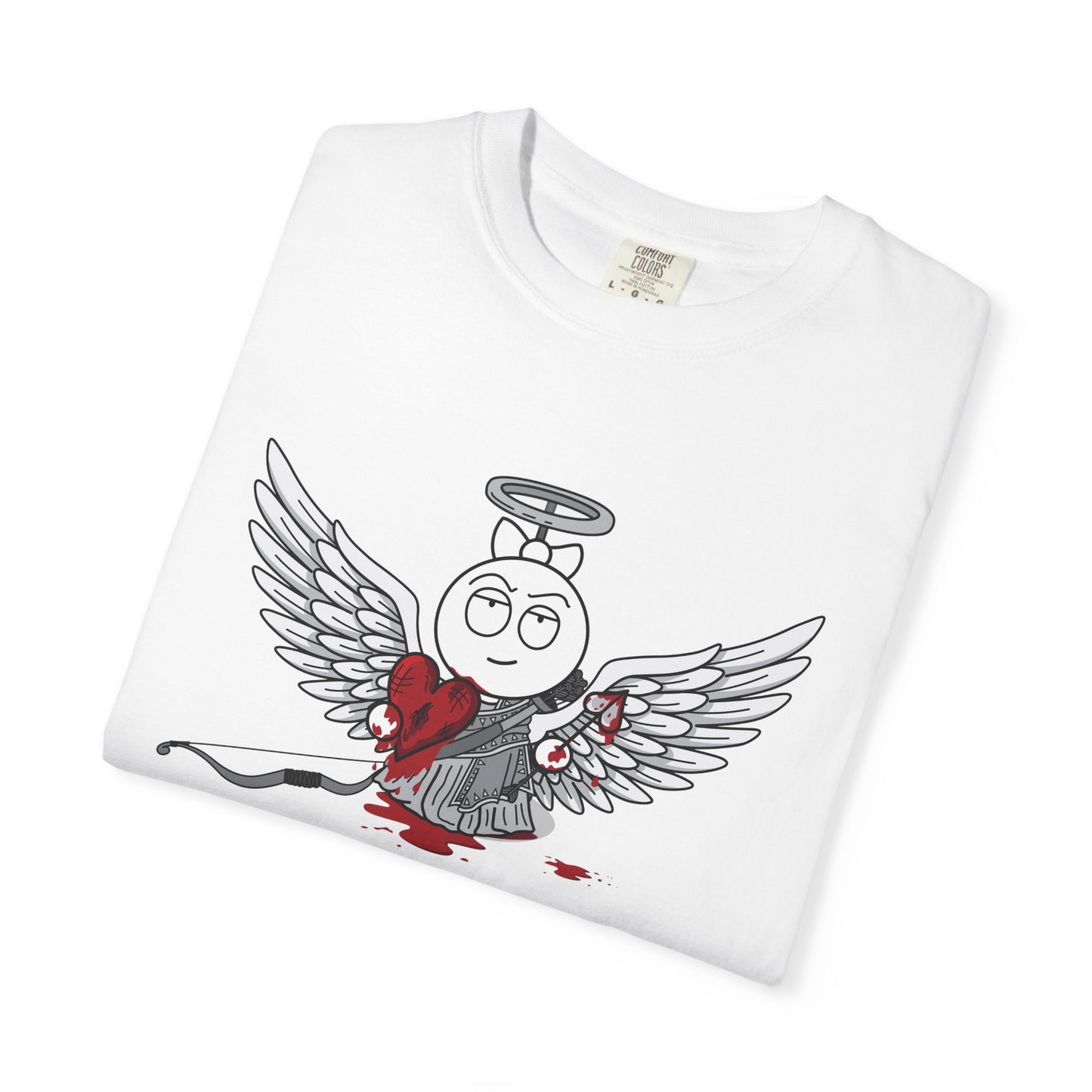 DIE JIMMY DIE - Frankie "Cupid of Carnage" Premium Artifact Comfort Colors® 1717 Tee | Anti-Valentine’s Dark Humor Alt-Goth Apparel | S–4XL